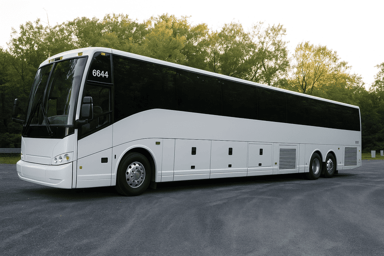 exterior of Charter Bus Rental Franklin coach bus
